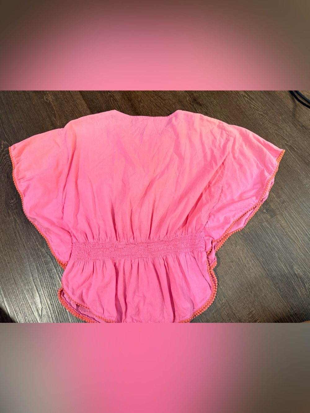 RETRO Pink EMBROIDERY TOP PINK - Picture 7 of 8